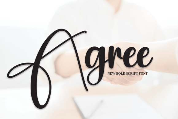 Agree: A Creative Font for Dynamic Campaign Visuals