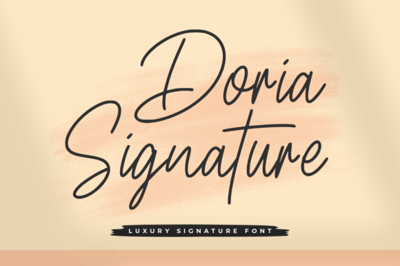 Doria Signature: A Script Typeface for Modern Editorial Design
