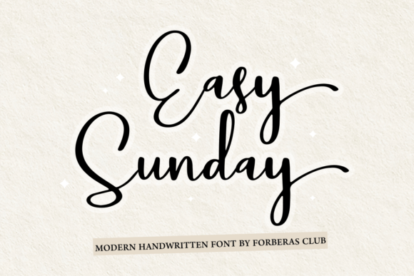 Easy Sunday: The Handwritten Typeface That Elevates Editorial Design
