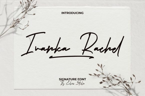 elevating handmade brands with the Ivanka Rachel script font