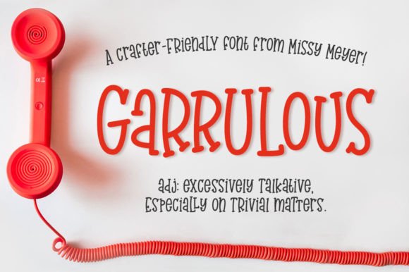 Garrulous: The Rounded Serif Typeface for Handmade Brands