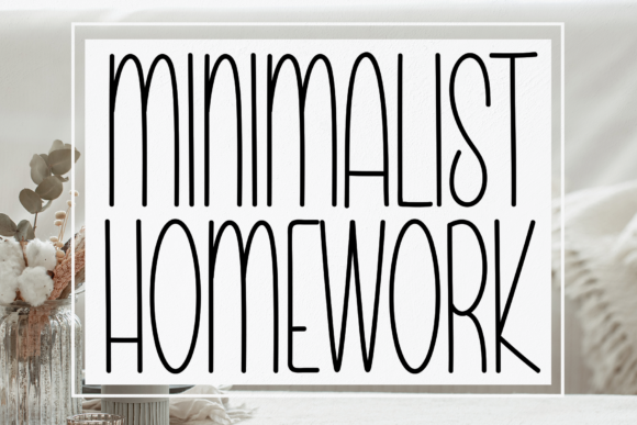 Minimalist Homework: The Perfect Handwritten Font for Editorial Design