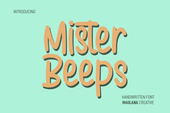 Mister Beeps: A Whimsical Typeface for Engaging Editorial Design
