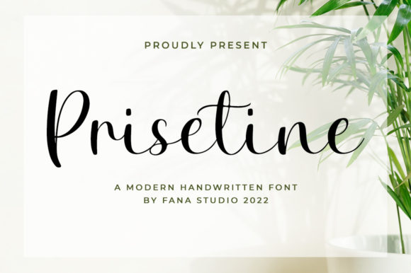Prisetine: The Elegant Script Typeface for Handmade Branding