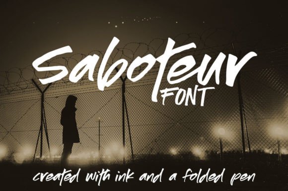 Saboteur: The Bold Script Amp Typeface for High-Impact Campaigns