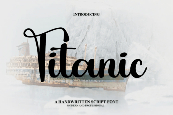 Titanic: A Handwritten Script Font for Editorial Design